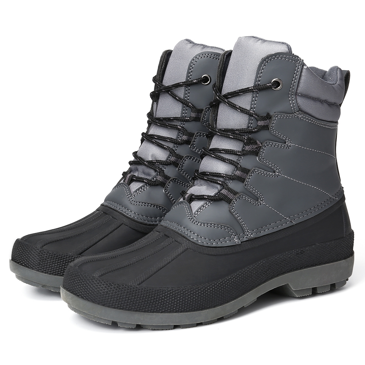 gracosy Snow Boots for Men, Hunter Winter Warm Waterproof Leather ...