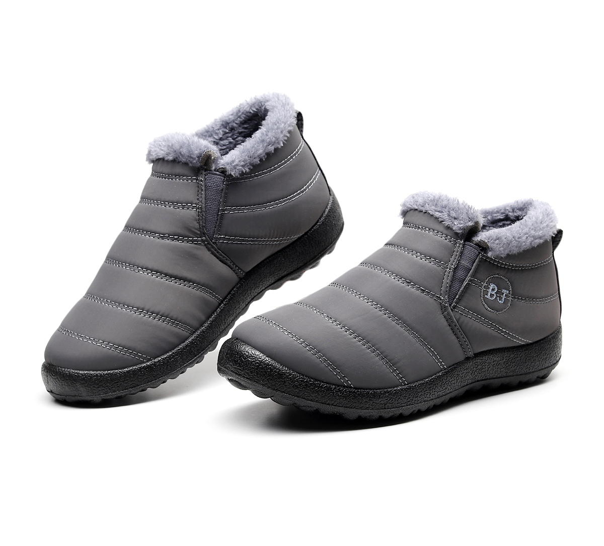 Casual Warm Lining Flat Ankle Snow Boots for Women, Lightweight ...
