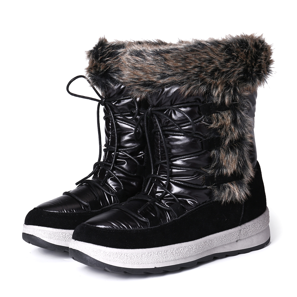 gracosy Warm Snow Boots for Women Winter Fur Lined Waterproof Boots ...